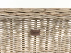 Havebænk med hynde SUSUA 189 cm Rattan Naturlig