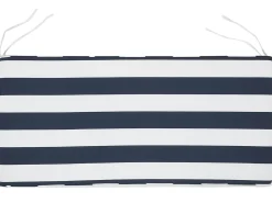 Havebænk med hynde VIVARA 160 cm Certificeret akacietræ Navy Blå