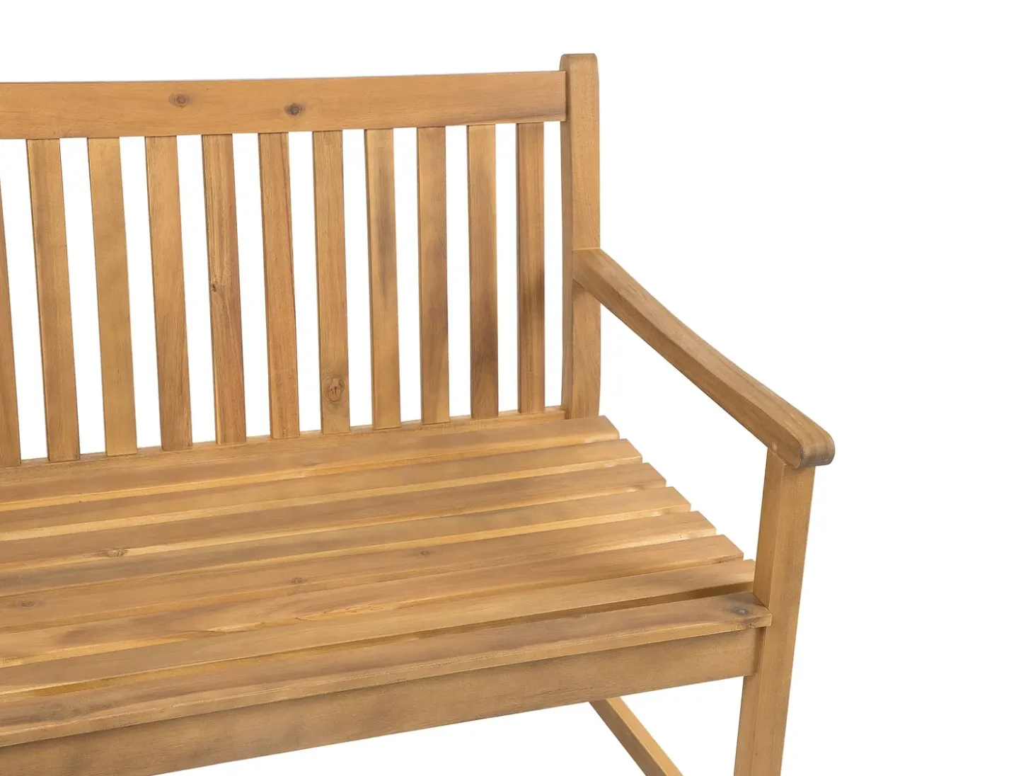 Havebænk med hynde VIVARA 120 cm Certificeret akacietræ Navy Blå