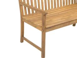 Havebænk med hynde VIVARA 120 cm Certificeret akacietræ Navy Blå