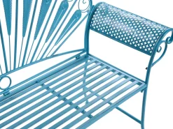 Havebænk PAVIA 146 cm Metal Blå