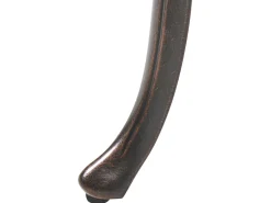 Havebænk PIURA 88 cm Metal Mørkebrun