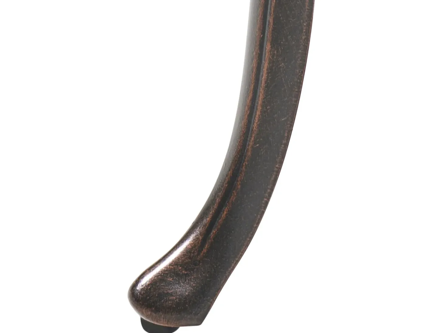 Havebænk PIURA 88 cm Metal Mørkebrun