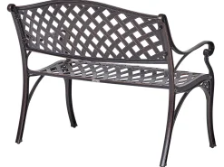 Havebænk STAGGIA 104 cm Metal Brun