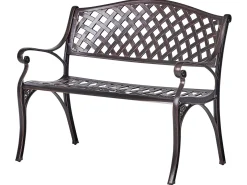 Havebænk STAGGIA 104 cm Metal Brun