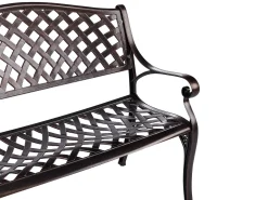 Havebænk STAGGIA 104 cm Metal Brun