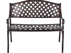 Havebænk STAGGIA 104 cm Metal Brun