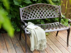 Havebænk STAGGIA 104 cm Metal Brun