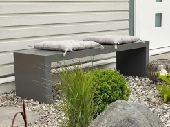 Havebænk TARANTO 150 cm Beton Grå