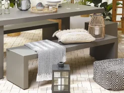 Havebænk TARANTO 150 cm Beton Grå