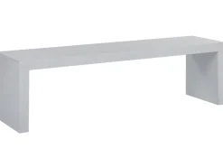 Havebænk TARANTO 150 cm Beton Hvid
