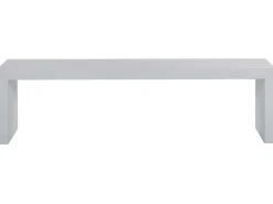Havebænk TARANTO 150 cm Beton Hvid