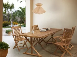 Havebord CALABRITTO 90 cm 180 cm Akacietræ Brun