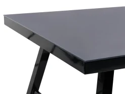 Havebord CANETTO 150 cm 90 cm Glas Sort