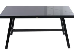 Havebord CANETTO 150 cm 90 cm Glas Sort