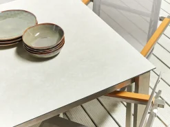 Havebord COSOLETO 180 cm 90 cm Glas Hvid