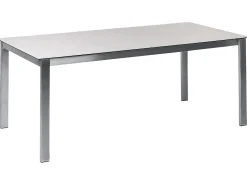 Havebord COSOLETO 180 cm 90 cm Glas Hvid