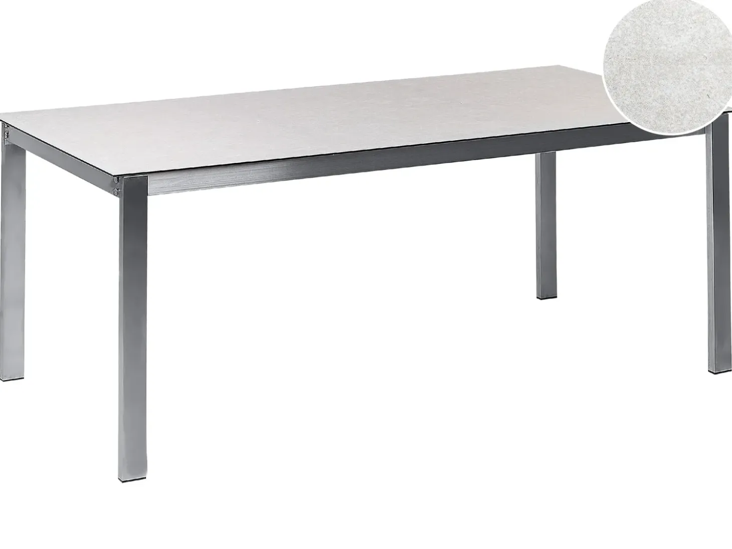 Havebord COSOLETO 180 cm 90 cm Glas Hvid