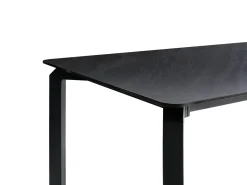 Havebord FELETTO 180 cm 90 cm Sten Sort marmor