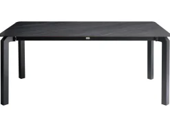 Havebord FELETTO 180 cm 90 cm Sten Sort marmor