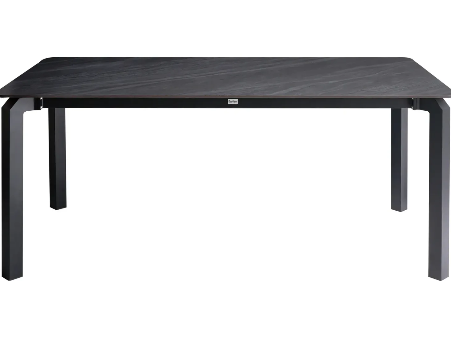 Havebord FELETTO 180 cm 90 cm Sten Sort marmor