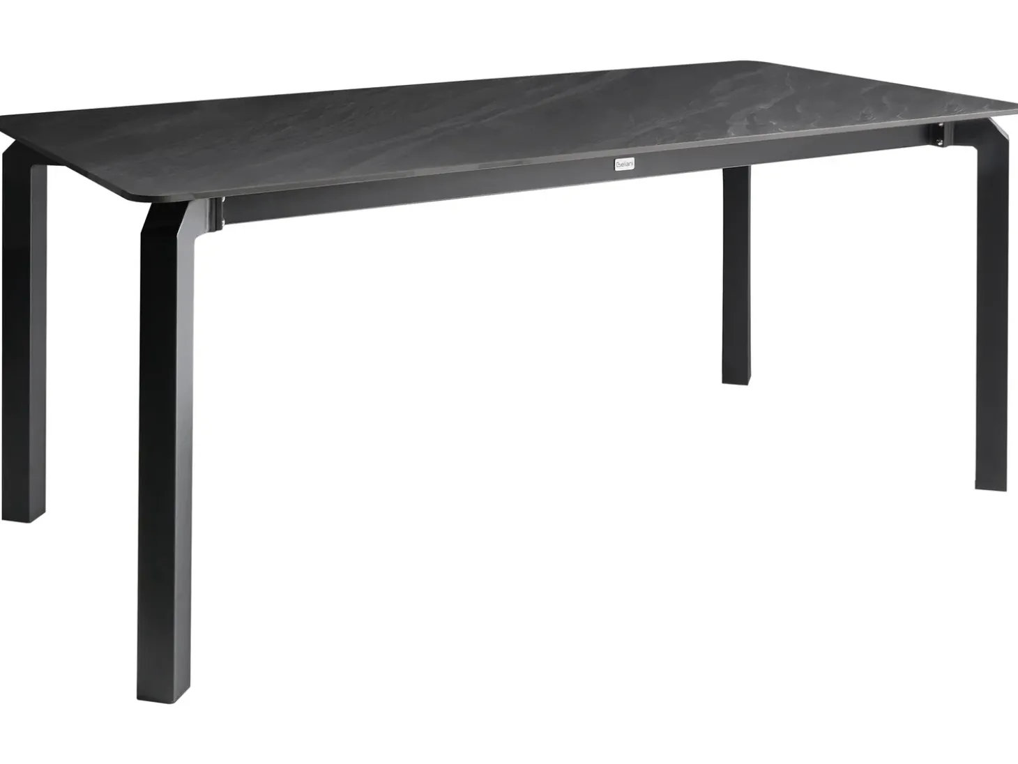 Havebord FELETTO 180 cm 90 cm Sten Sort marmor