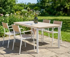 Havebord FELETTO 180 cm 90 cm Sten Travertin Effekt