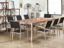 Havebord GROSSETO 220 cm 100 cm Eukalyptustræ Brun