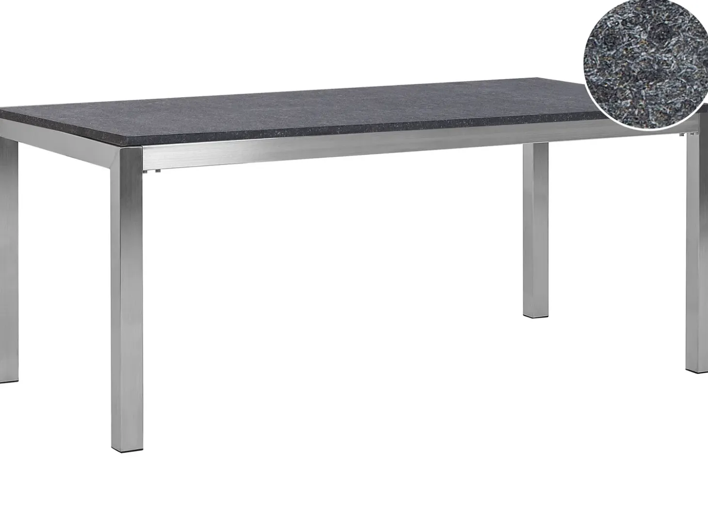 Havebord GROSSETO 180 cm 90 cm Flammet Granit Grafit