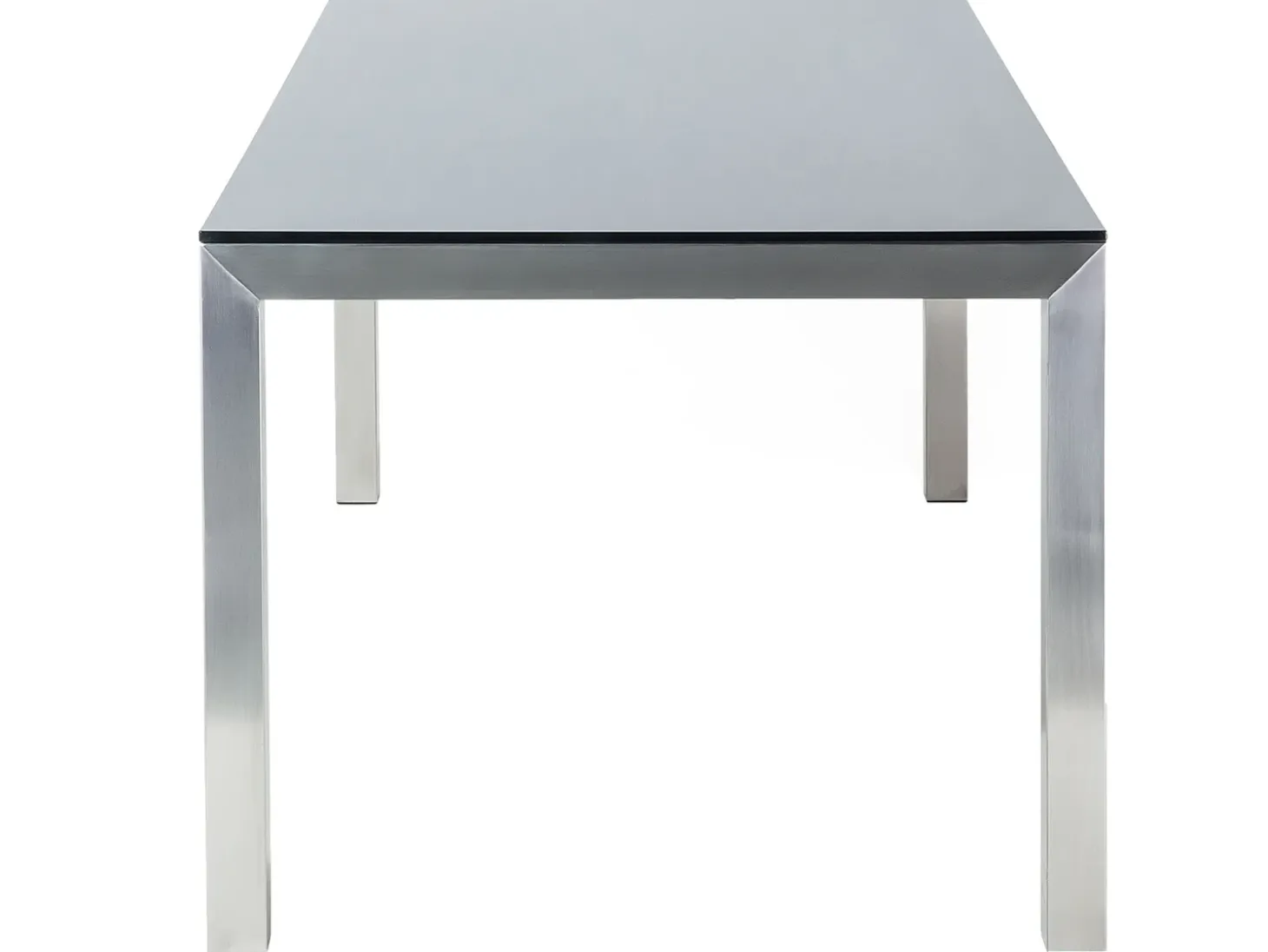 Havebord GROSSETO 180 cm 90 cm Hærdet glas Sort