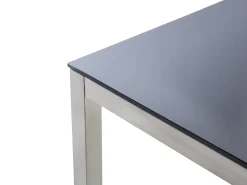 Havebord GROSSETO 180 cm 90 cm Hærdet glas Sort