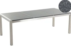 Havebord GROSSETO 220 cm 100 cm Poleret Granit Grå
