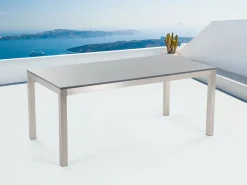 Havebord GROSSETO 180 cm 90 cm Poleret Granit Grå