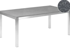Havebord GROSSETO 180 cm 90 cm Poleret Granit Grå