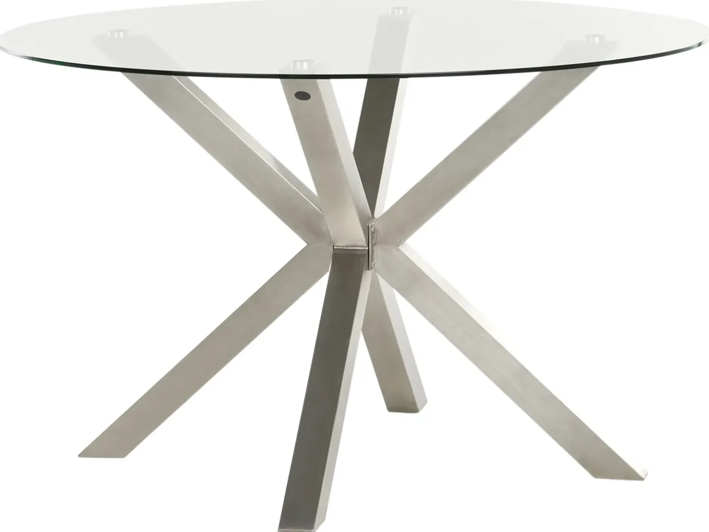 Havebord MALETTO 120 cm 120 cm Glas Sølv