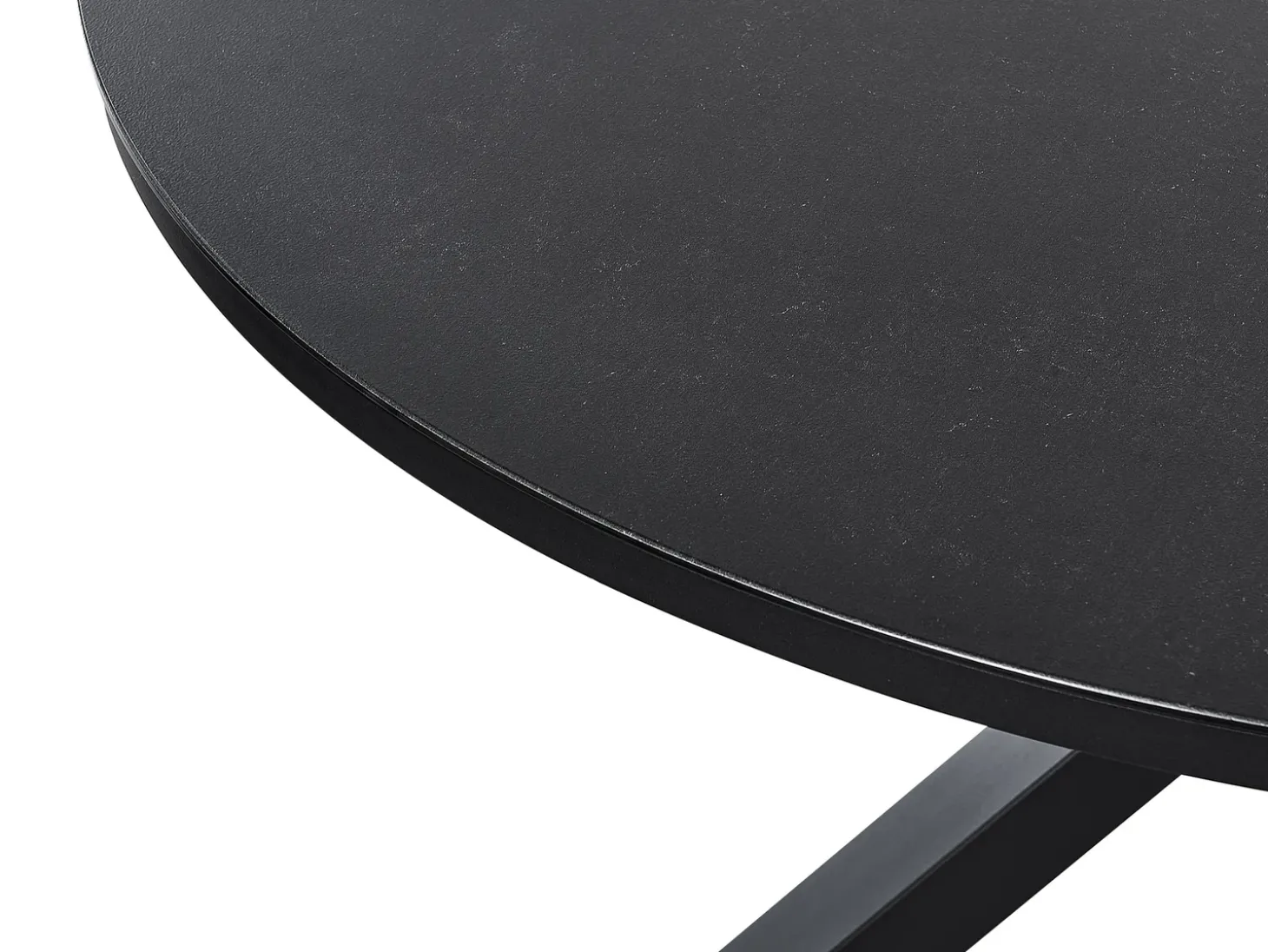Havebord MALETTO 120 cm 120 cm Glas Sort