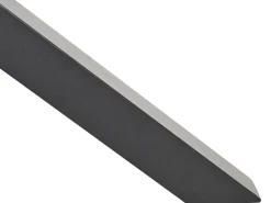 Havebord MALETTO 120 cm 120 cm Glas Sort
