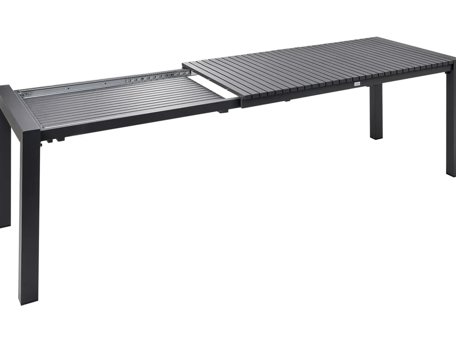 Havebord med udtræk ARDESIO 160/220 cm 90 cm Metal Mørkegrå