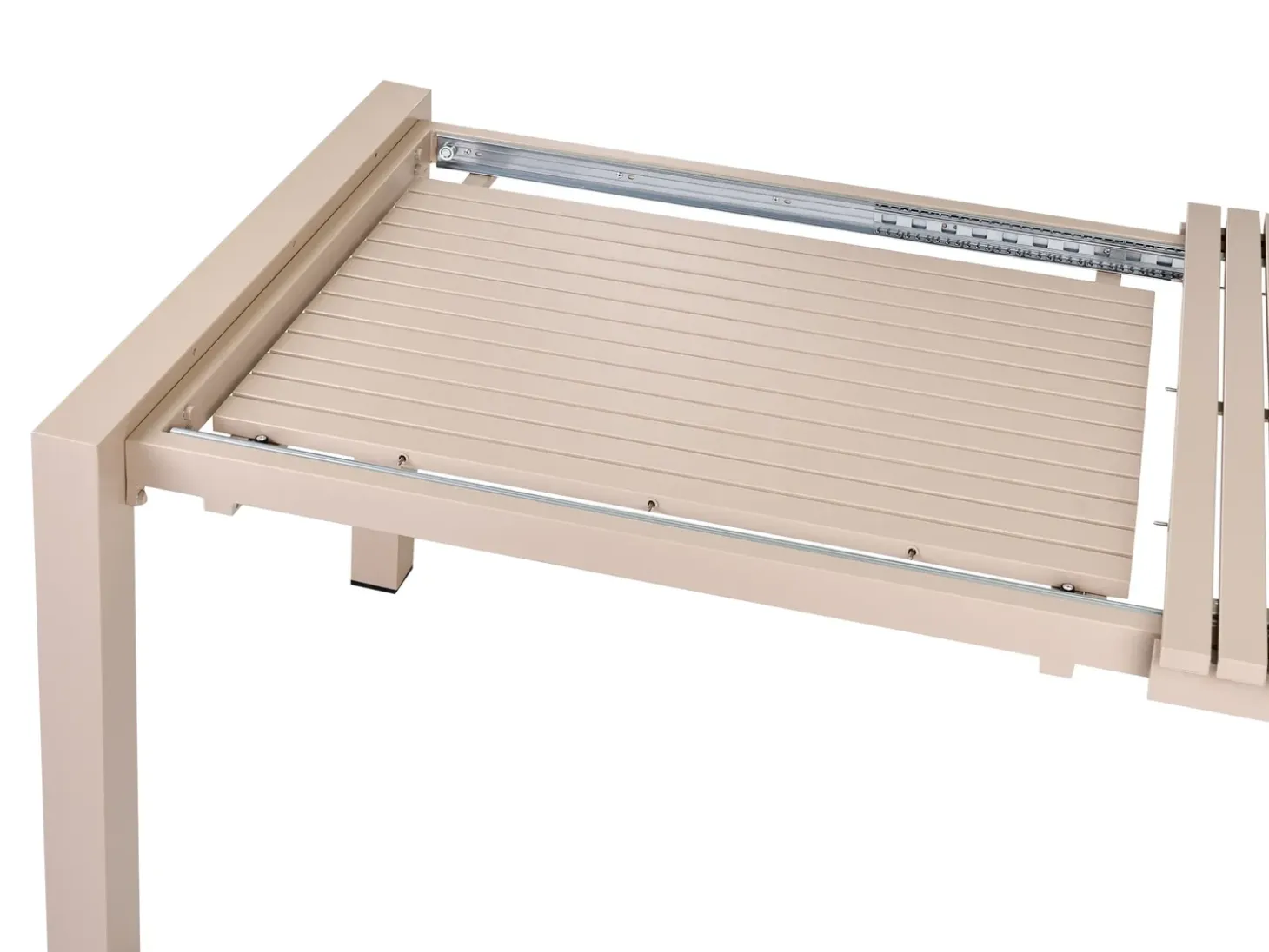 Havebord med udtræk ARDESIO 160/220 cm 90 cm Metal Sand Beige