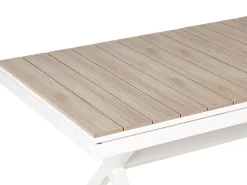 Havebord med udtræk FANES 184/242 cm 90 cm Metal Hvid