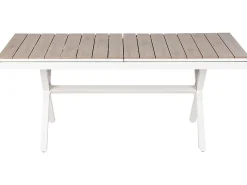 Havebord med udtræk FANES 184/242 cm 90 cm Metal Hvid