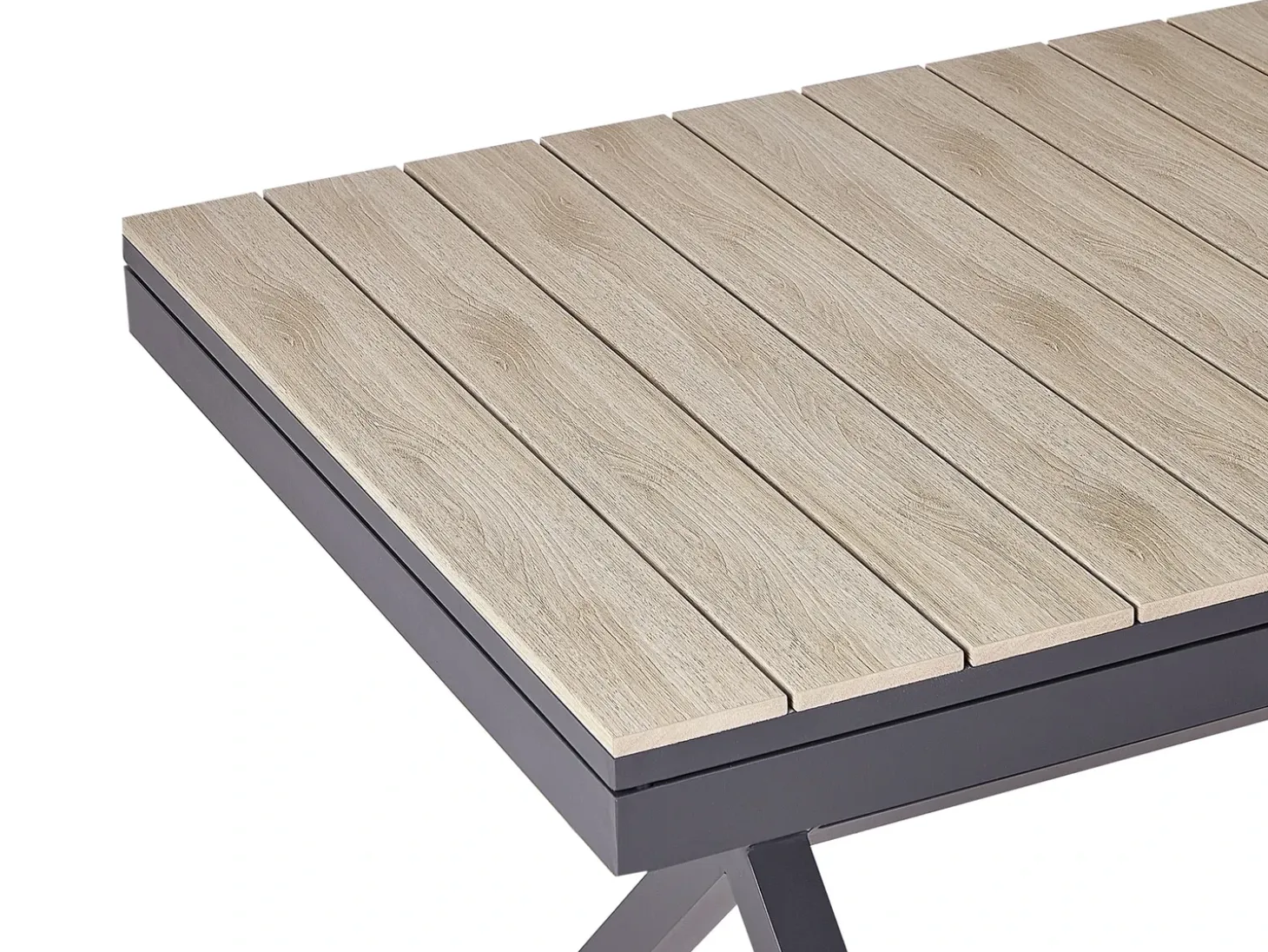 Havebord med udtræk FANES 184/242 cm 90 cm Metal Grafit