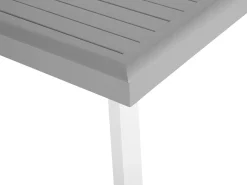Havebord med udtræk PERETA 175/255 cm 100 cm Metal Lysegrå