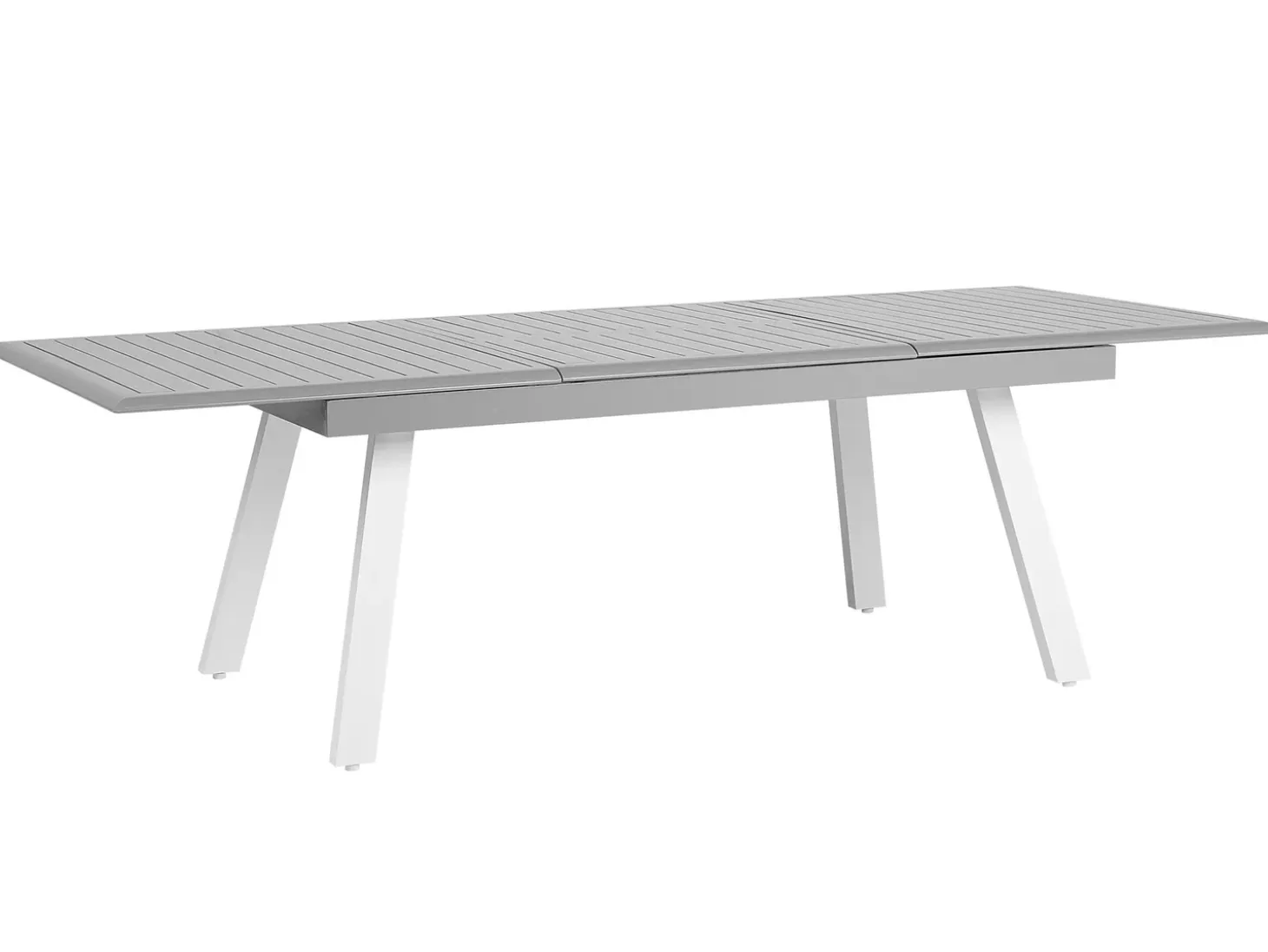 Havebord med udtræk PERETA 175/255 cm 100 cm Metal Lysegrå