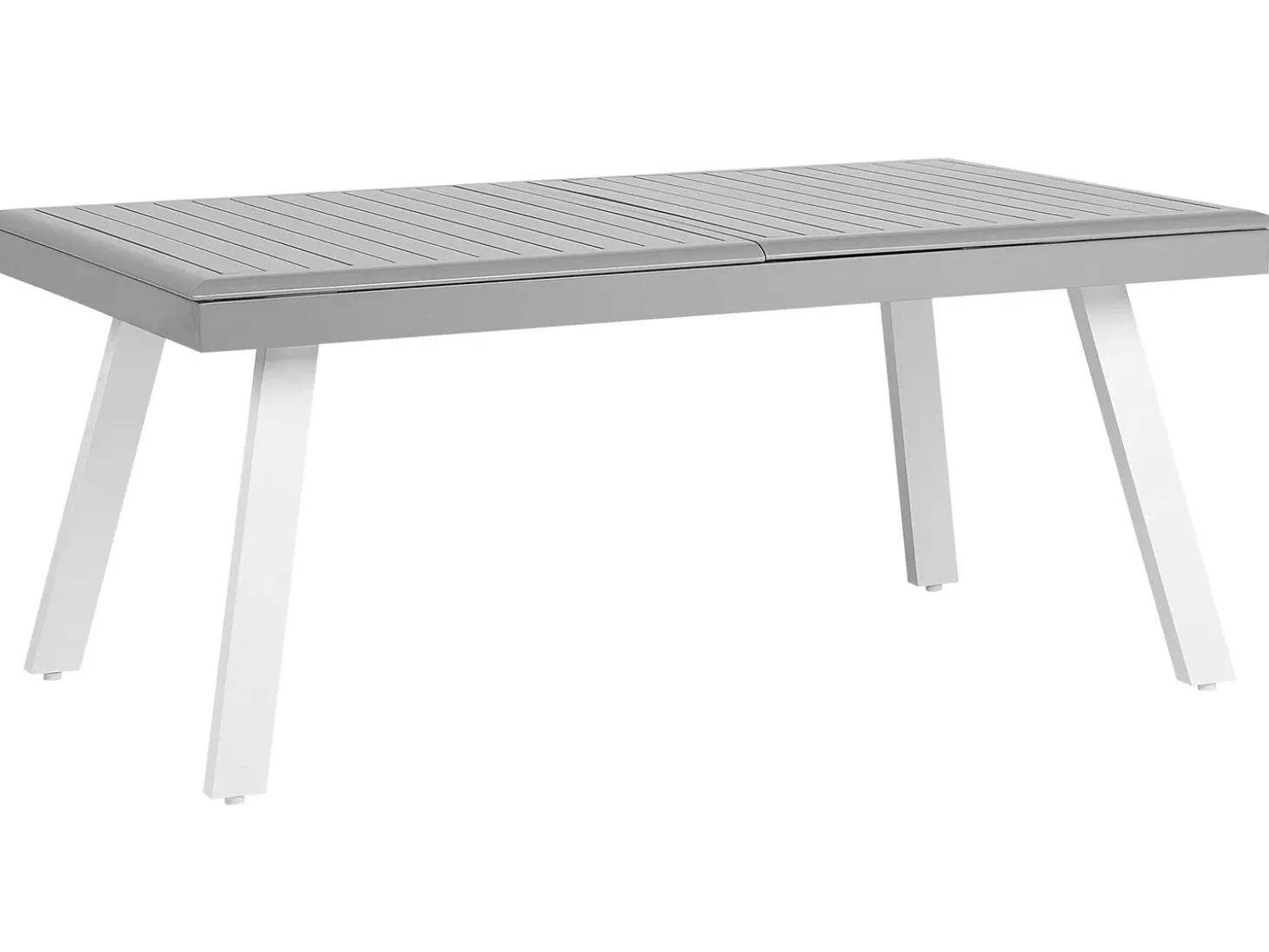 Havebord med udtræk PERETA 175/255 cm 100 cm Metal Lysegrå