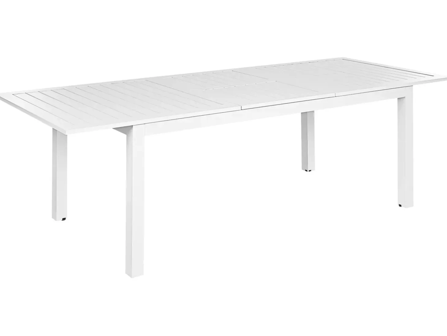 Havebord med udtræk SKALOMA 180/240 cm 90 cm Metal Hvid