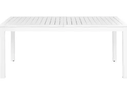 Havebord med udtræk SKALOMA 180/240 cm 90 cm Metal Hvid