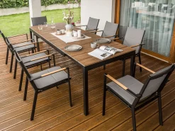 Havebord med udtræk TOFANE 198/248 cm 90 cm Brun
