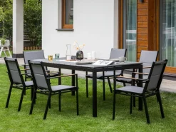 Havebord med udtræk TOFANE 198/248 cm 90 cm Grå