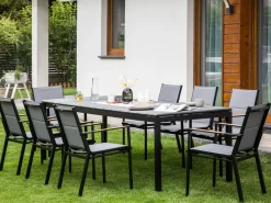 Havebord med udtræk TOFANE 198/248 cm 90 cm Grå